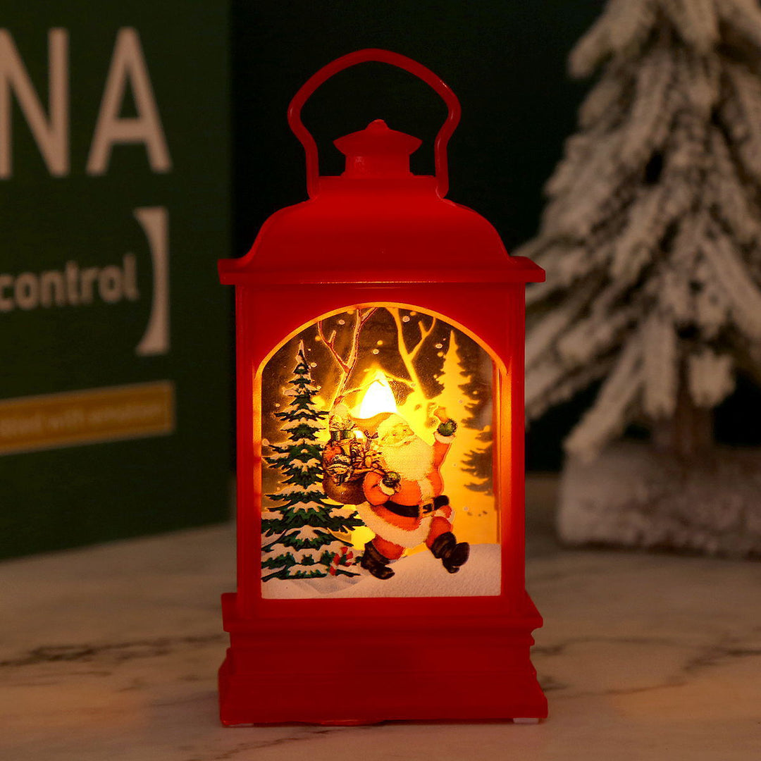 Nostalgic Christmas lantern with Santa motif Stornfield