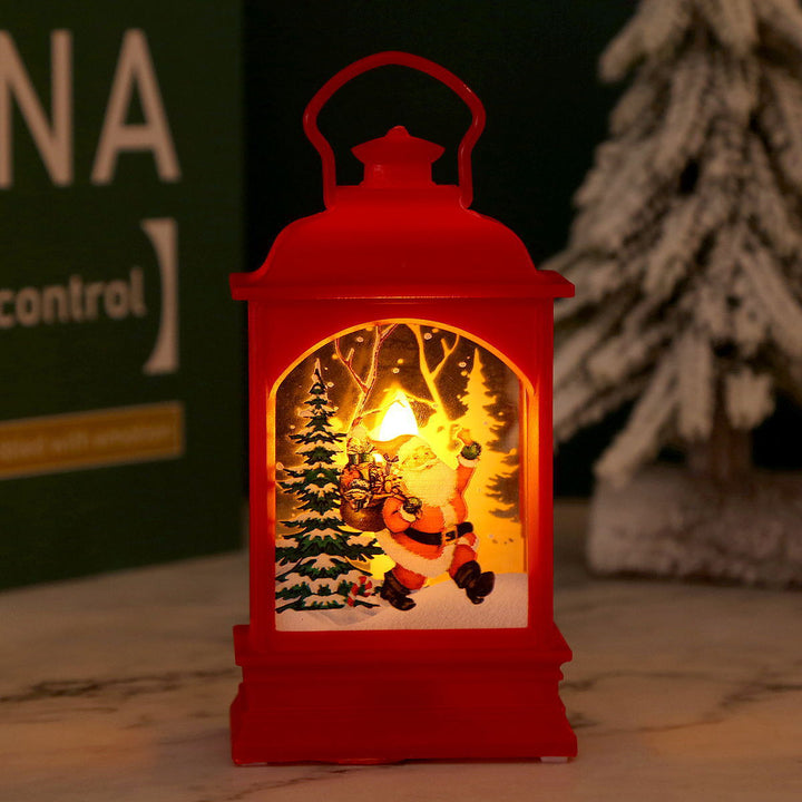 Nostalgic Christmas lantern with Santa motif Stornfield