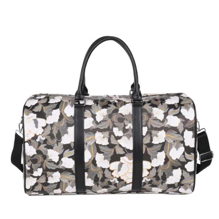 Elegant Floral Print Travel Duffle Bag Stornfield