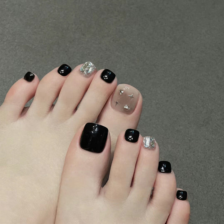 Decorative Crystal-Embellished Press-On Nails Stornfield