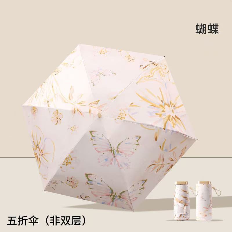 Ladies Folding Umbrella with Elegant Floral Design Stornfield