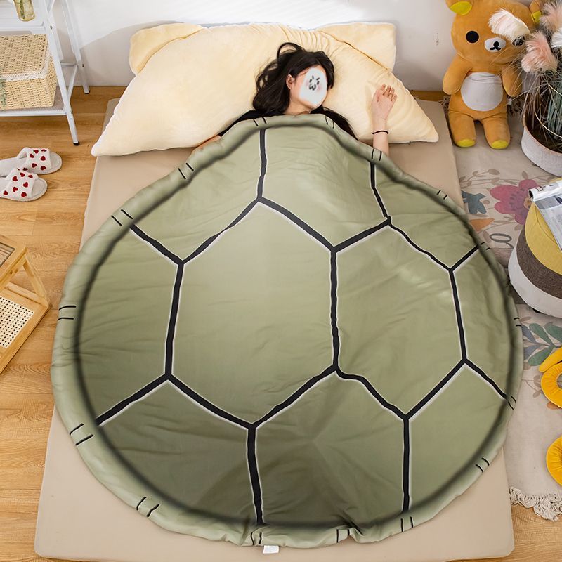 Turtle Shell-Themed Plush Blanket