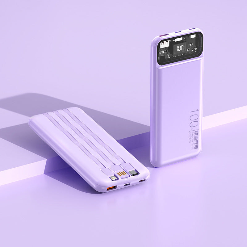 Portable power bank with multifunctional cable system and digital display Stornfield