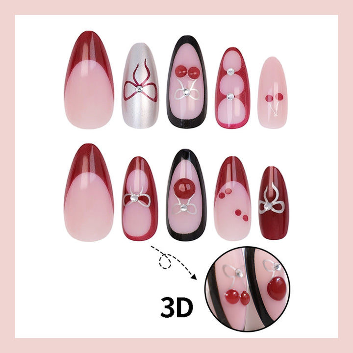 Artificial nail set with unique designs Stornfield