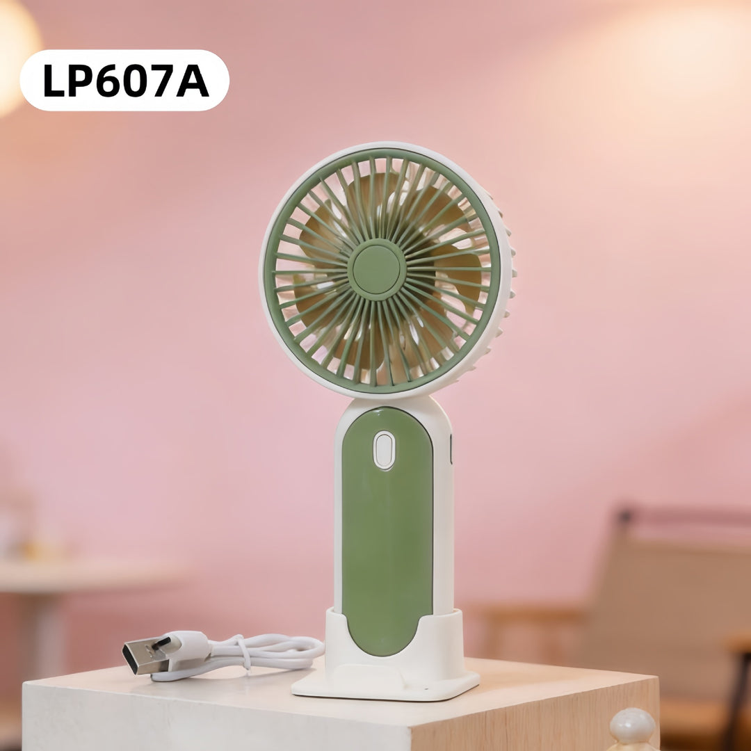 Women Portable USB Hand Fan with Flexible Stand Stornfield