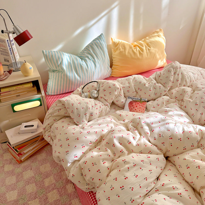 Striped Reversible Comforter Set