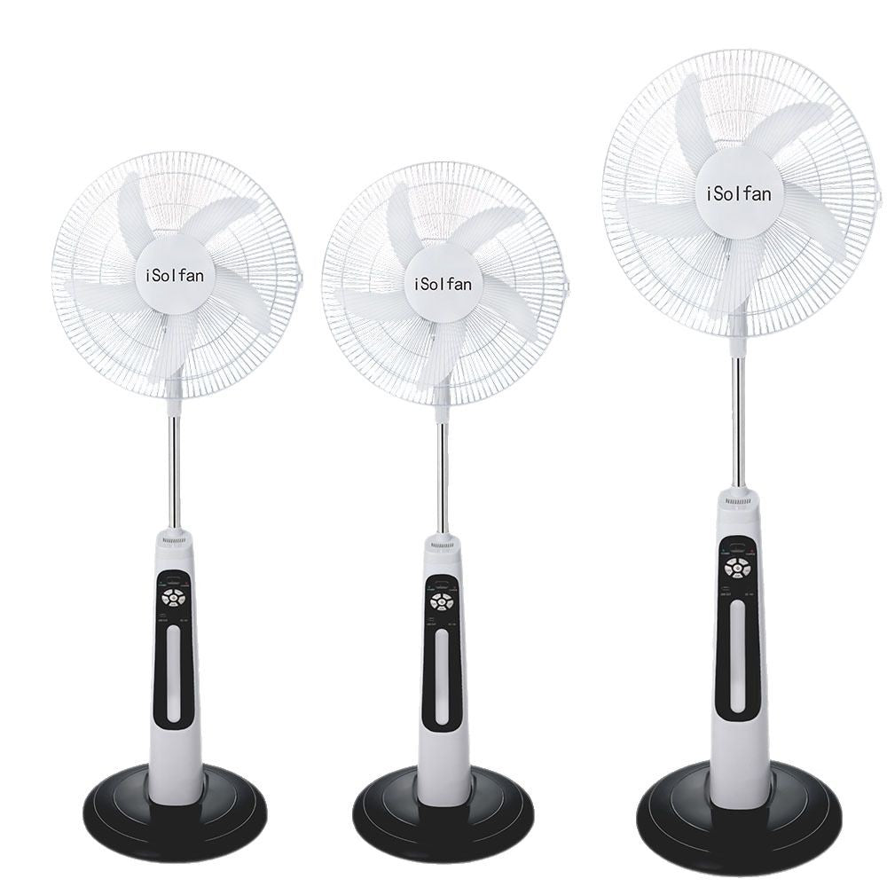 Unisex Solar Powered Standing Fan with Remote Control and Charging Function Stornfield