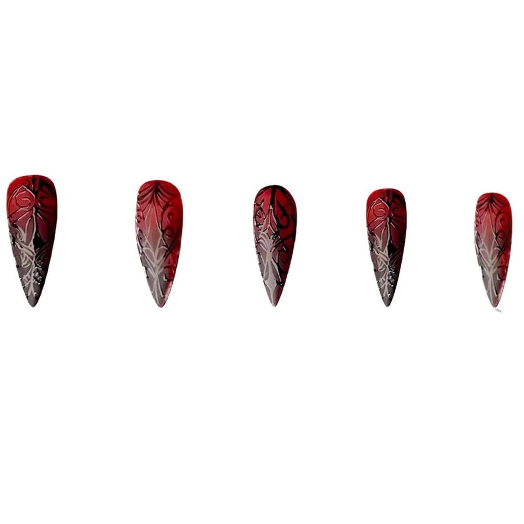 Gothic Stiletto Press-On Nail Art Set Stornfield