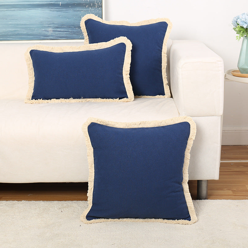 Decorative Fringe Accent Pillow