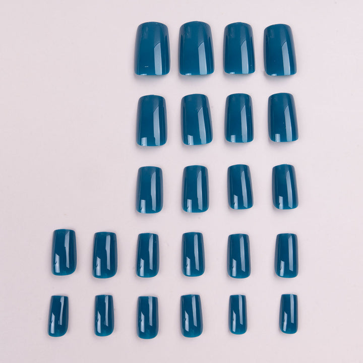 Glossy Rectangle Press-On Nails