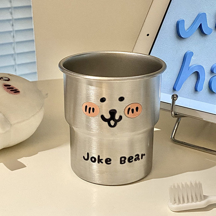 Noble stainless steel cup with cute bear motif Stornfield