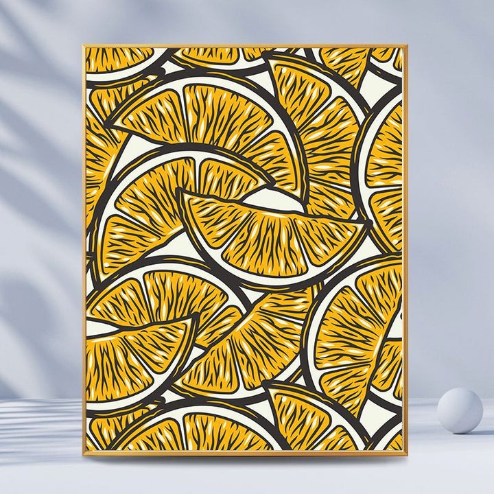 Citrus-Inspired Graphic Art Print Stornfield