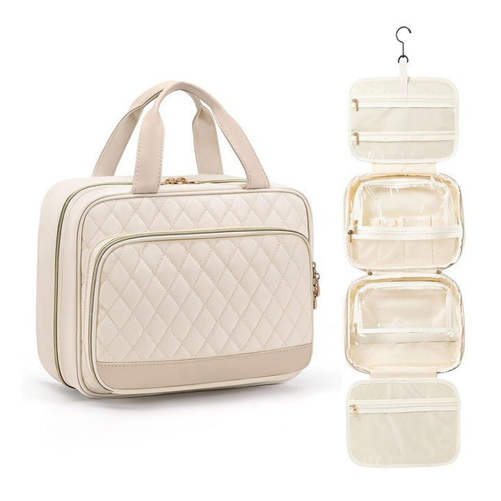 Padded Cosmetic Organizer Bag with Structured Exterior Stornfield