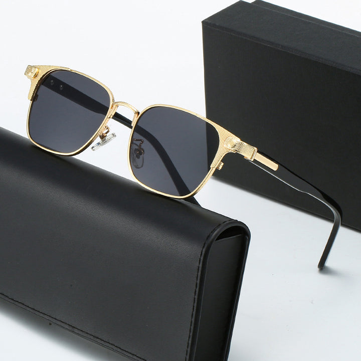 Women's fashionable corrective glasses with filigree metal frame Stornfield