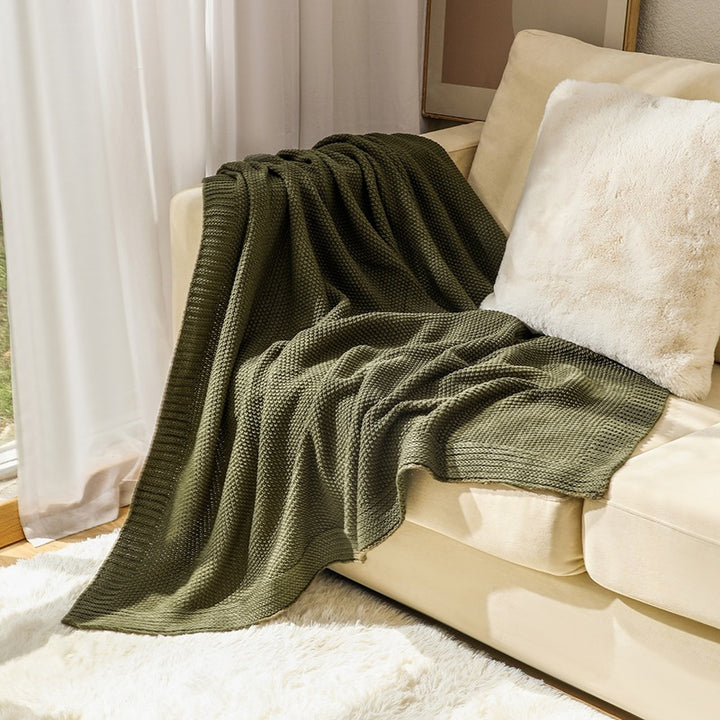 Cozy Woven Knit Blanket