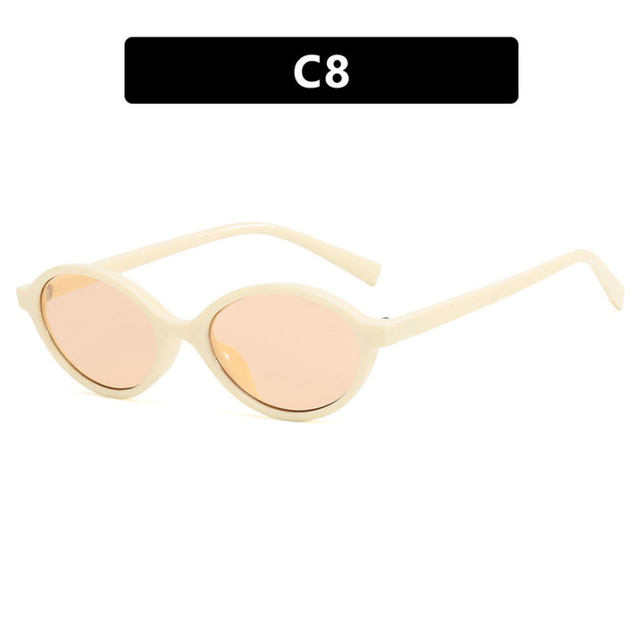 Ladies fashionable sunglasses with unique oval design Stornfield
