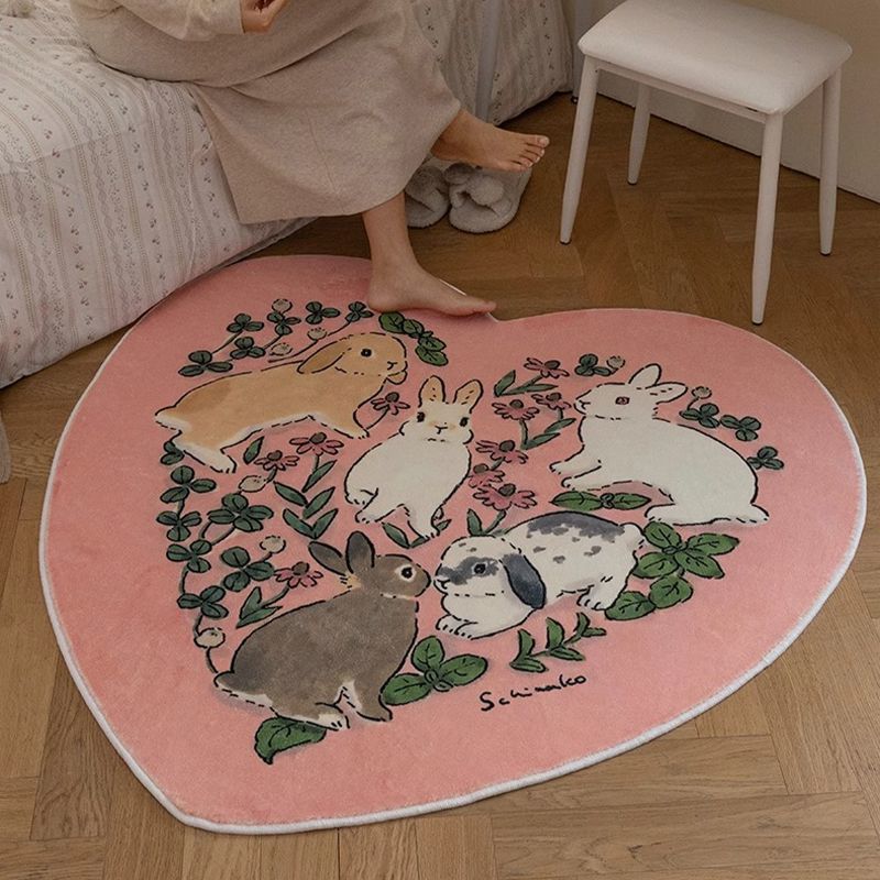 Whimsical Bunny-Themed Area Rug