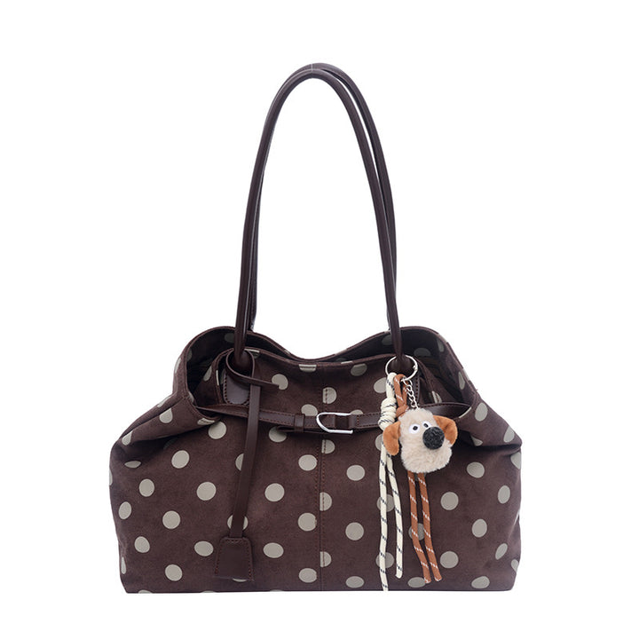 Stylish Polka Dot Patterned Tote Bag