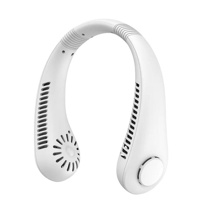 Cooling hands-free wearable neck fan with brushless motors and USB-C rechargeable Stornfield