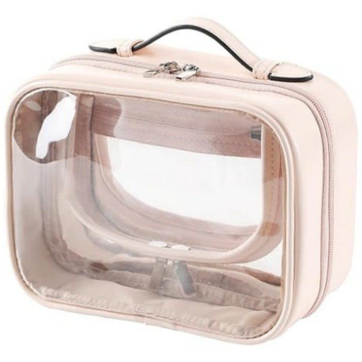 Cosmetic storage bag with transparent compartments Stornfield