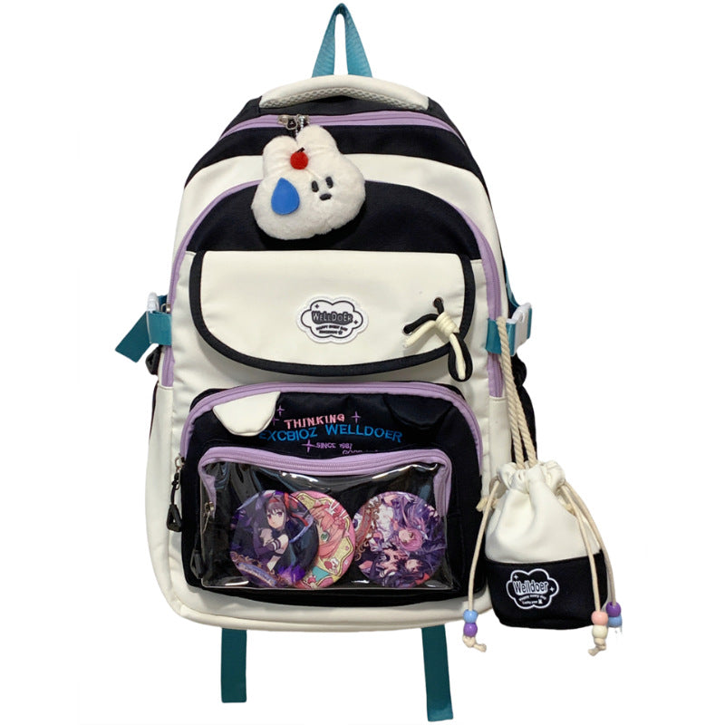 Multi-Compartment Transparent Travel School Backpack Stornfield
