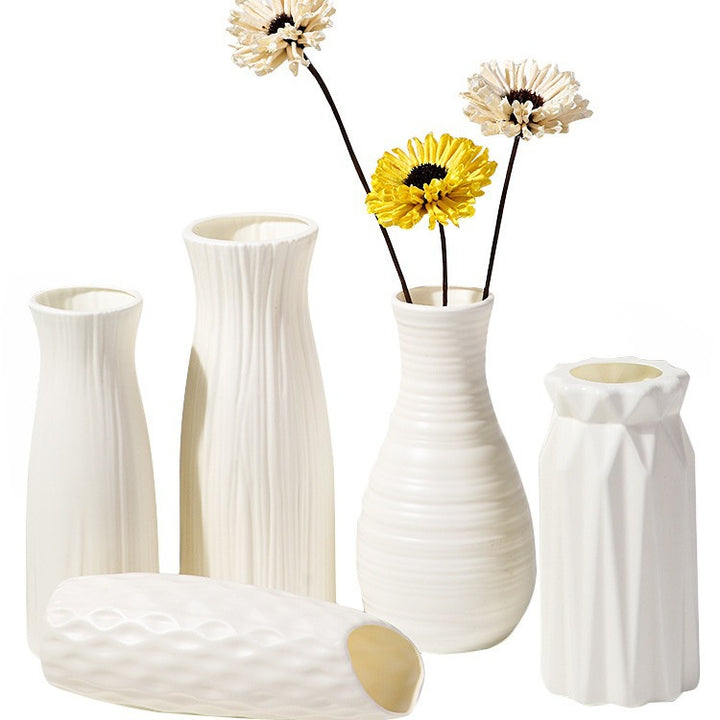 Textured Geometric Decorative Vase Stornfeild