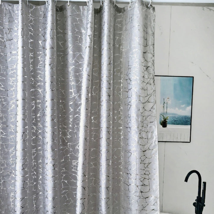 Elegant Textured Shower Curtain Stornfield