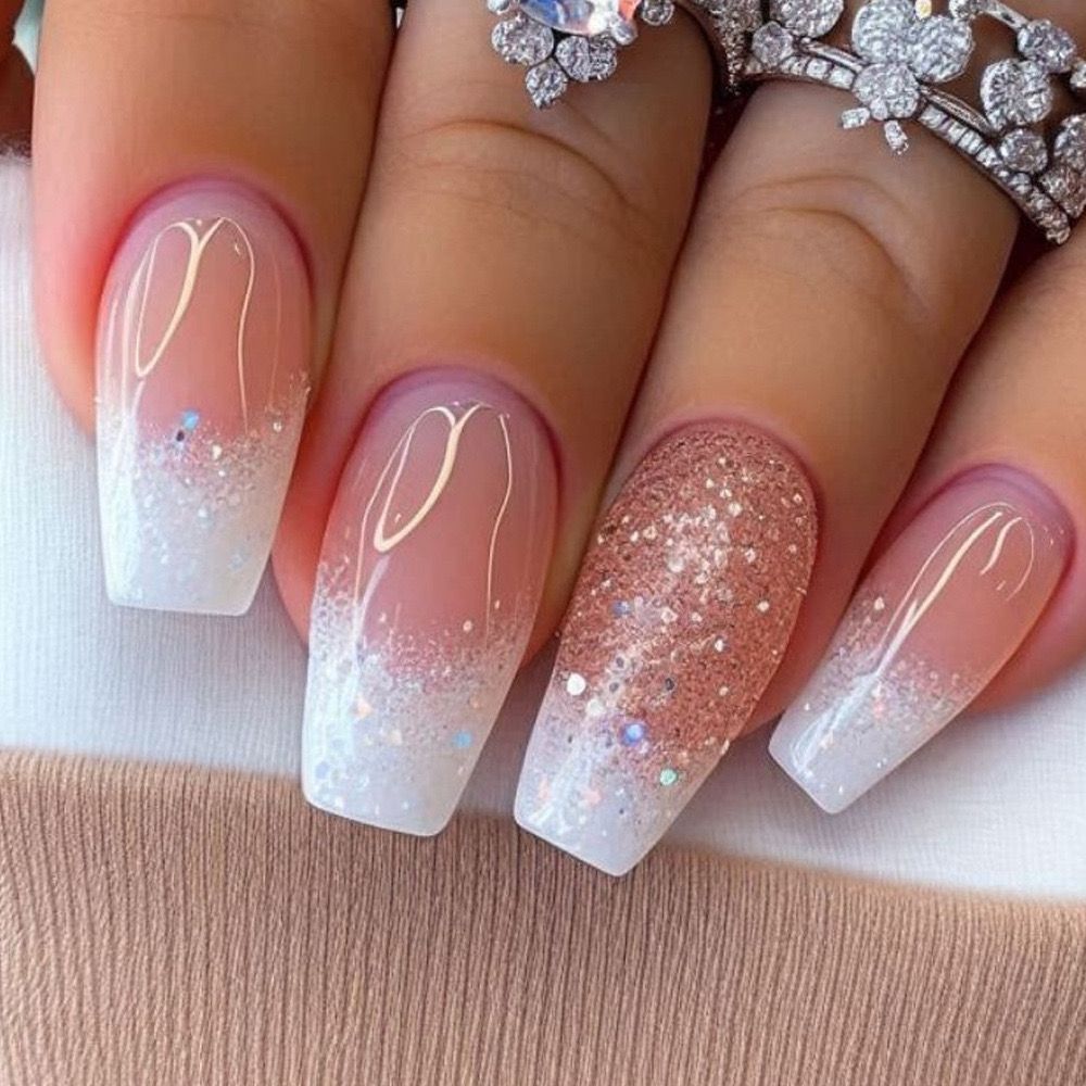 Glittery Ombre Nail Art Stornfield