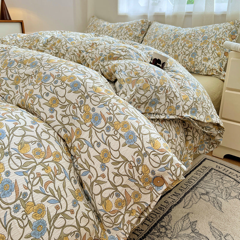 Floral Patterned Duvet Cover Set