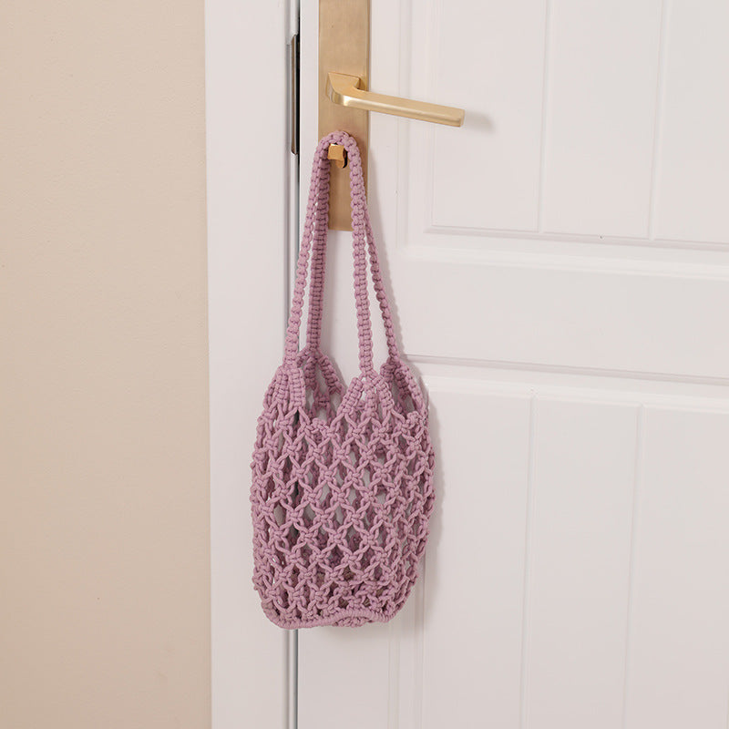 Macrame Tote Bag with Unique Lacing Stornfield