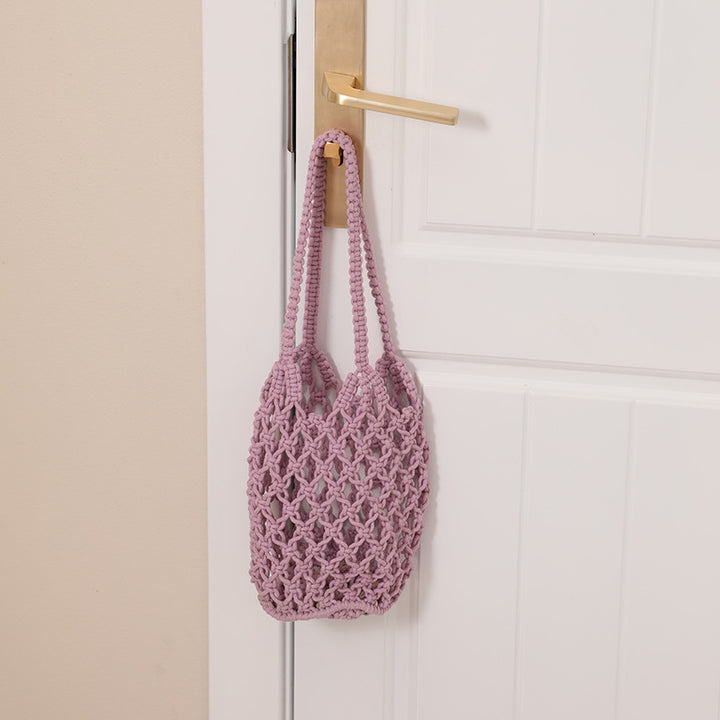 Macrame Tote Bag with Unique Lacing Stornfield