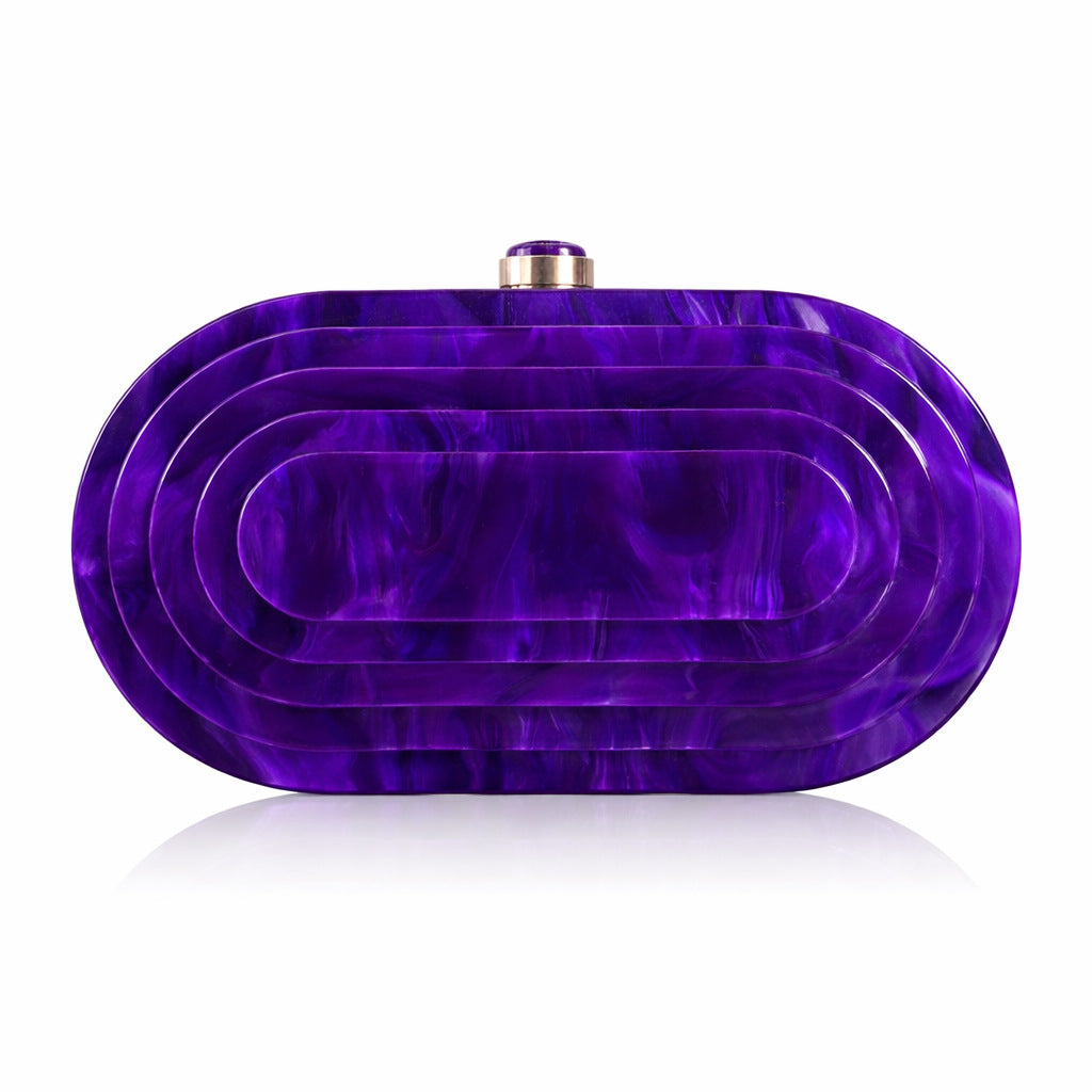 Elegant Sculptural Acrylic Clutch