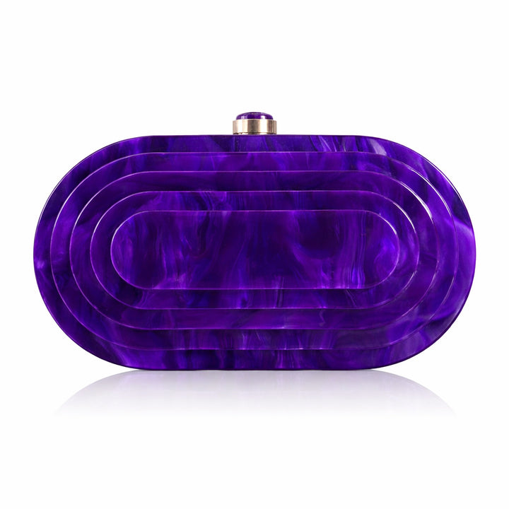 Elegant Sculptural Acrylic Clutch