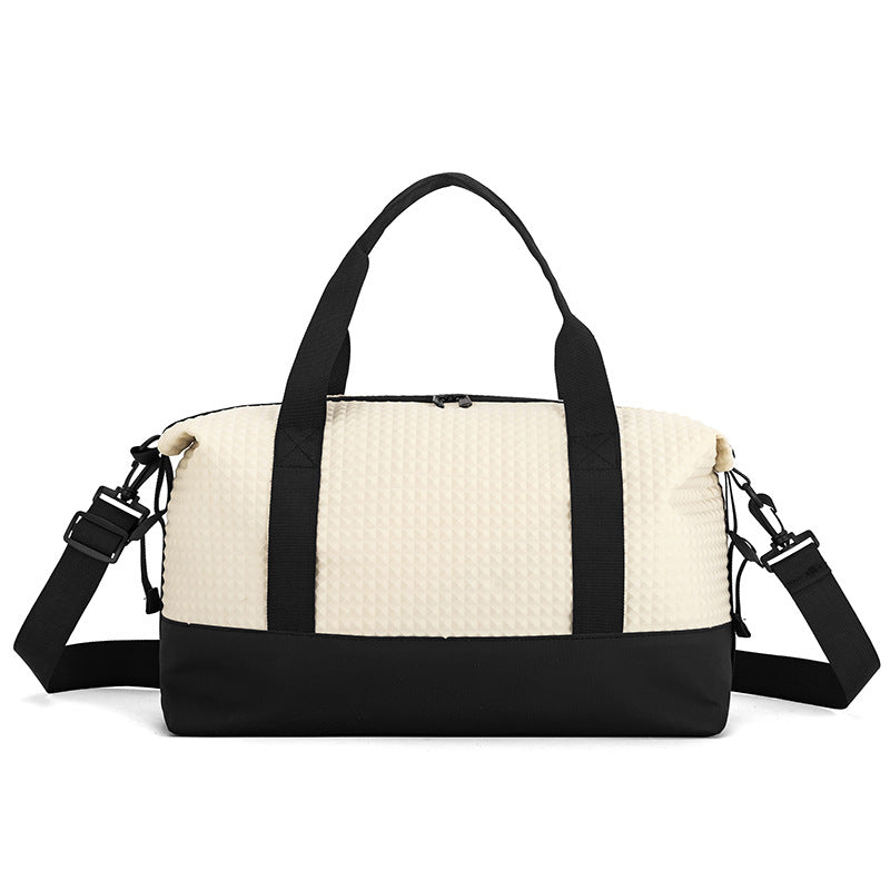 Textured Fabric Travel Duffle Bag Stornfield