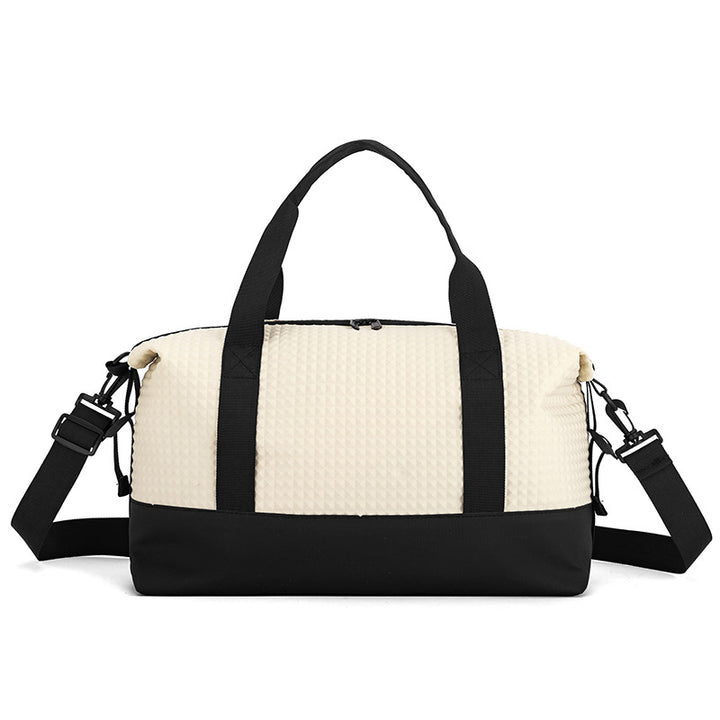 Textured Fabric Travel Duffle Bag Stornfield