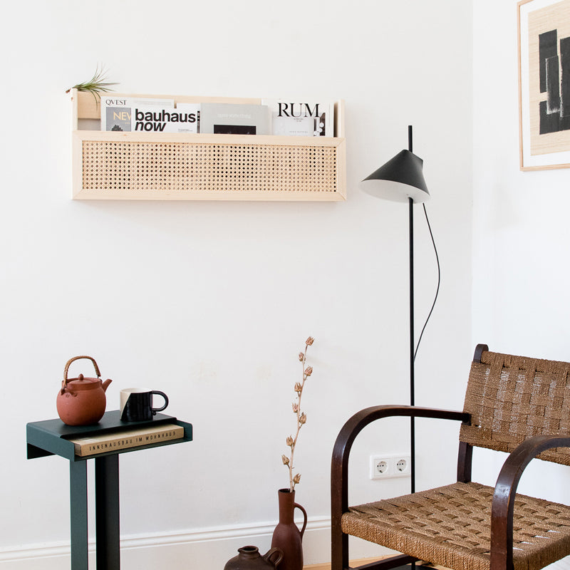 Wall-Mounted Wicker Storage Organizer Stornfield