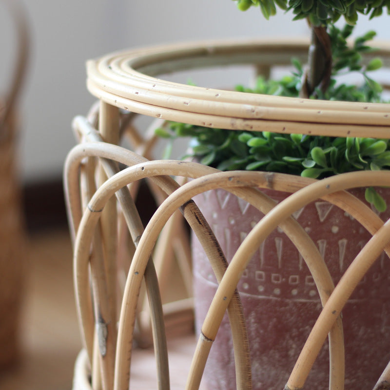 Rattan plant stand with modern design Stornfield