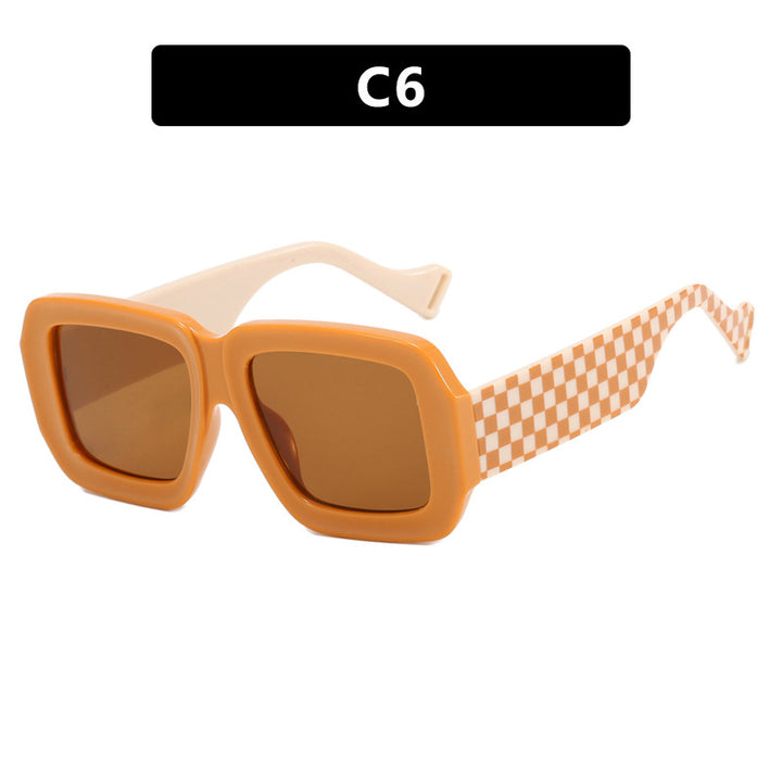 Women's fashionable sunglasses with square design and chic pattern Stornfield