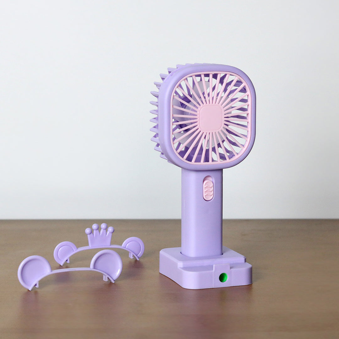 Unisex Portable Hand Fan with Cute Animal Design Stornfield