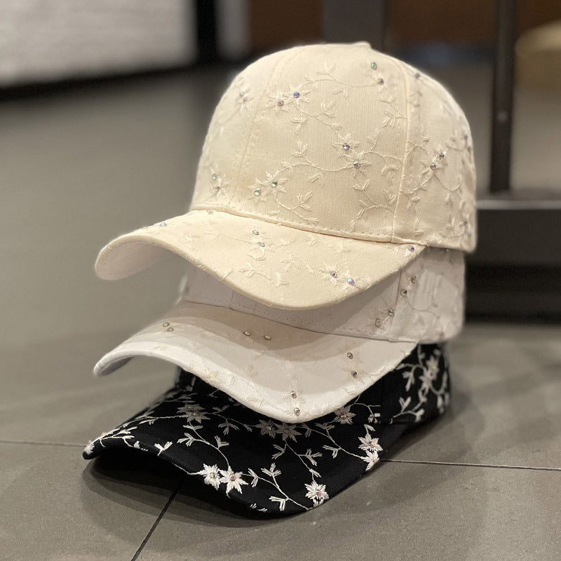 Women's Embroidered Rhinestone-Detail Baseball Cap Stornfield