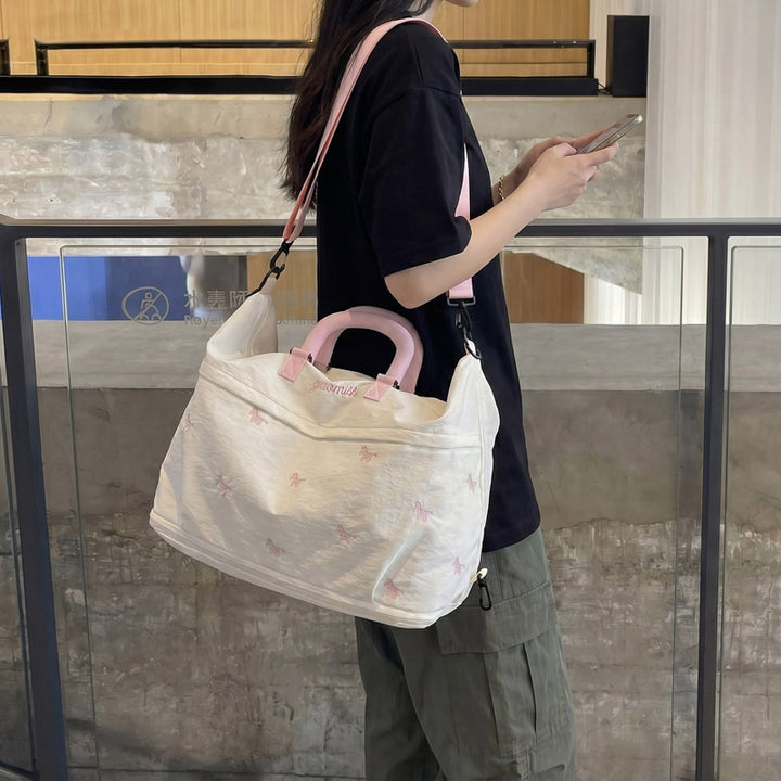 Stylish Embroidered Travel Duffel