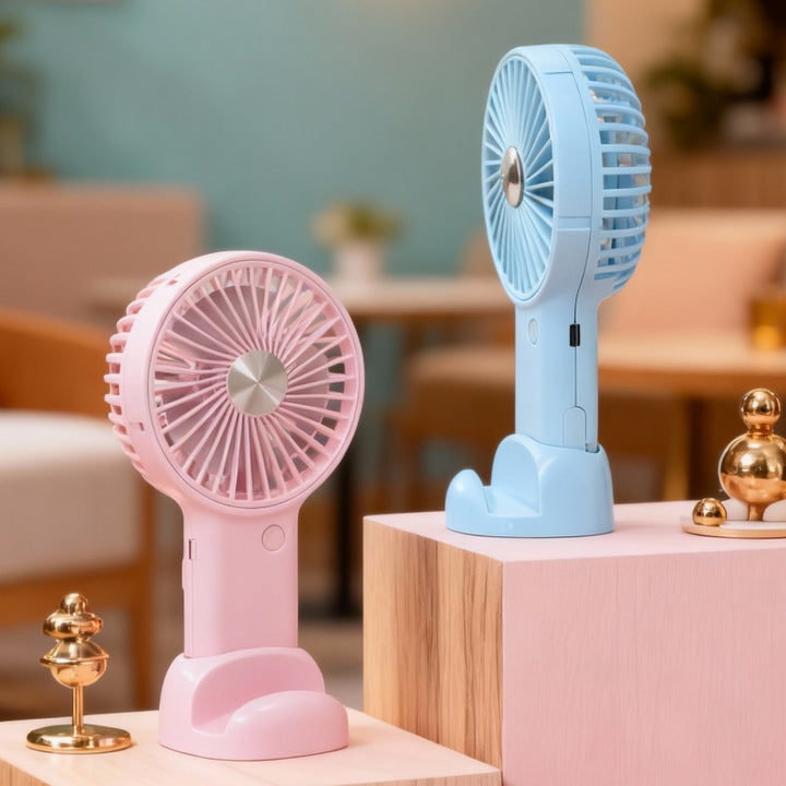 Women's portable handheld fan with variable speed control and ergonomic design Stornfield