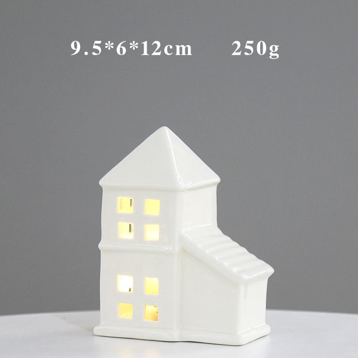 Decorative Ceramic House Lantern Stornfeild 1790310210