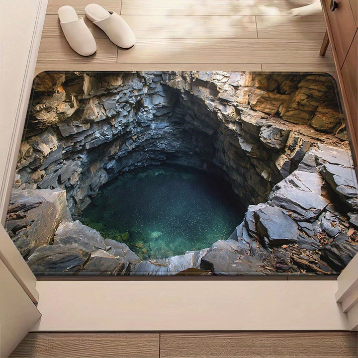 3D Well Waterfall Decorative Mat