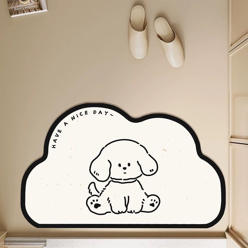 Cute Dog-Shaped Area Mat