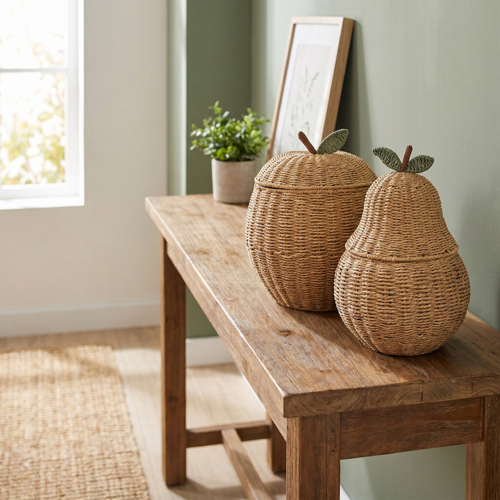 Decorative Woven Fruit-Shaped Storage Basket Stornfield