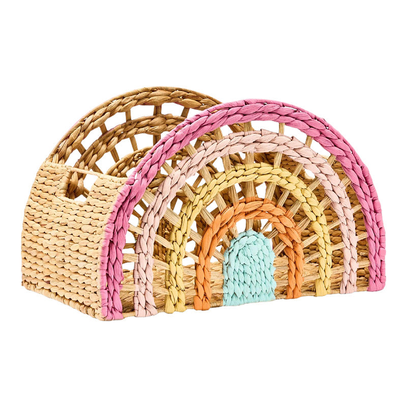 Playful storage basket in rainbow design Stornfield