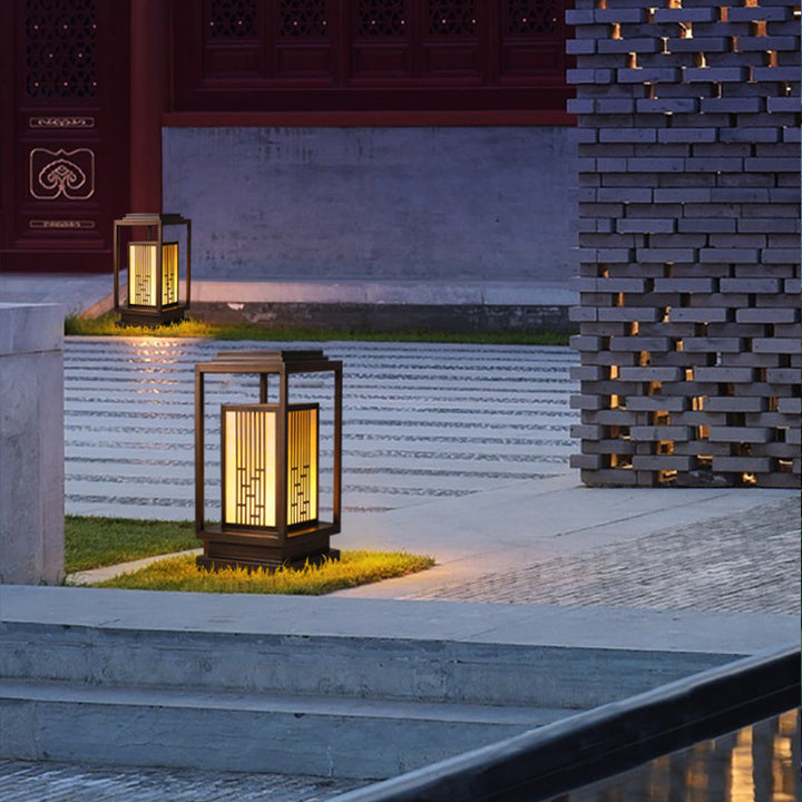 Japanese-Inspired Outdoor Lantern