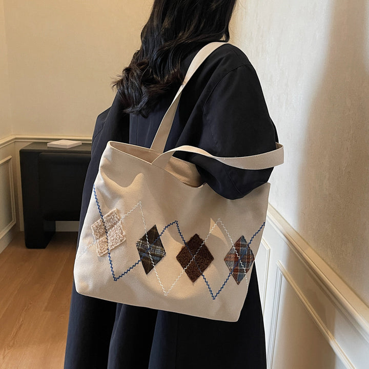 Decorative Patterned Canvas Tote Bag Stornfield