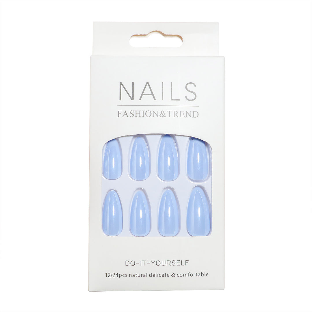 DIY Natural Finish Almond-Shaped Press-On Nails Stornfield